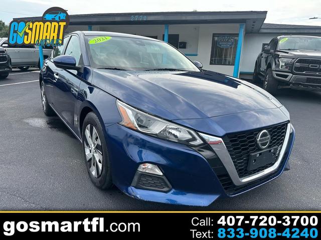 Dark Blue 2021 Nissan Altima Sedan Front-Wheel Drive Automatic