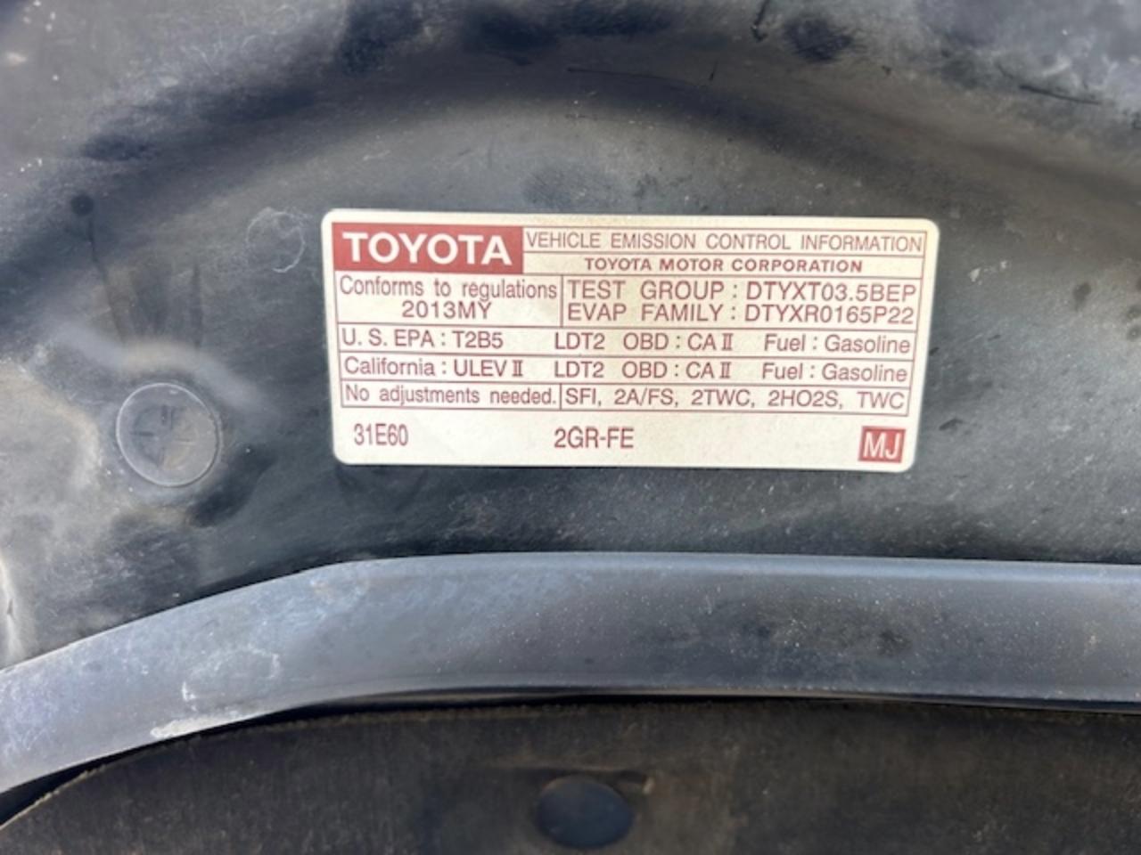 Toyota Highlander Limited 2WD 2013