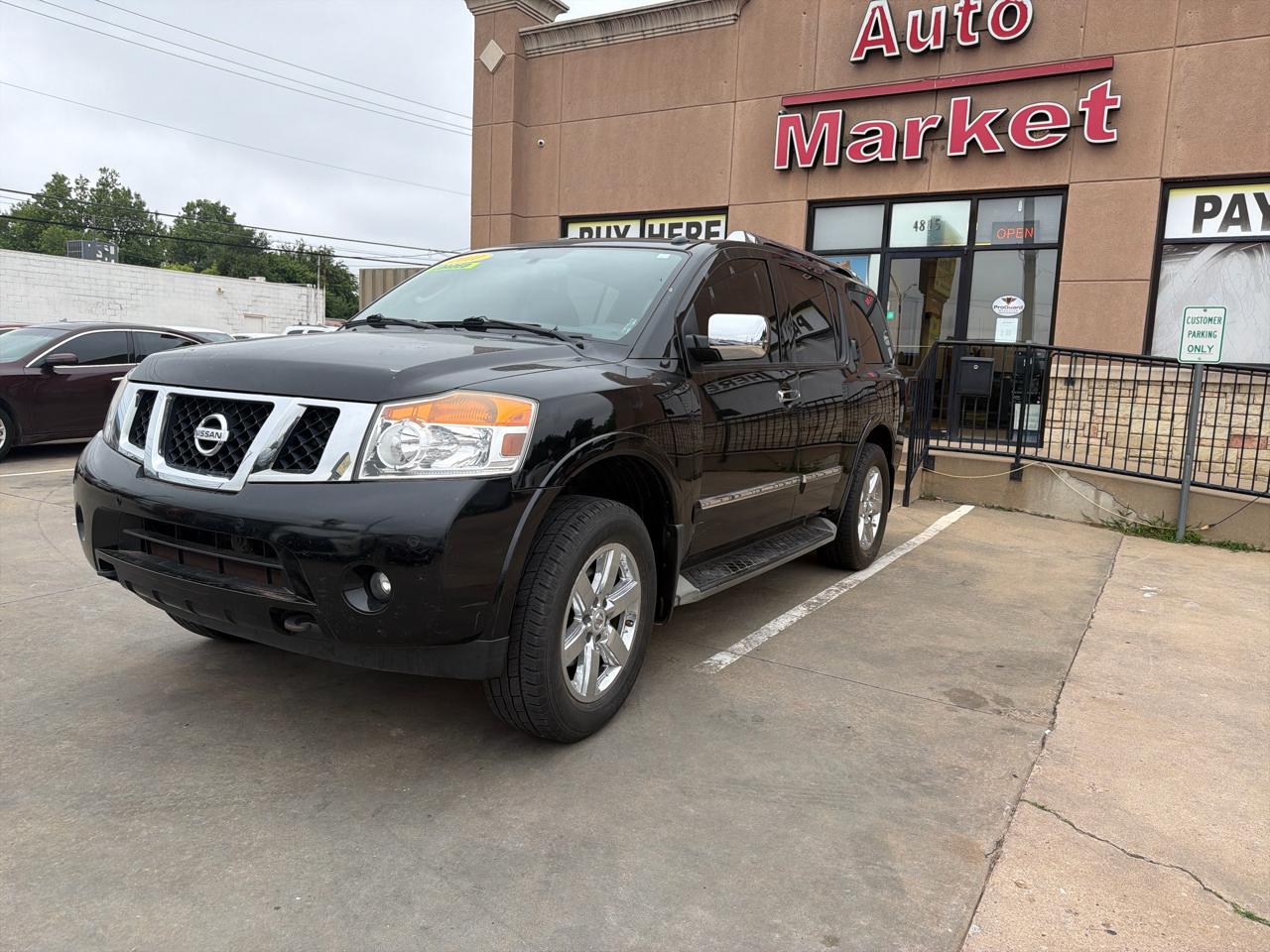 Black 2011 Nissan Armada Platinum 4WD SUV / Crossover Four-Wheel Drive Automatic