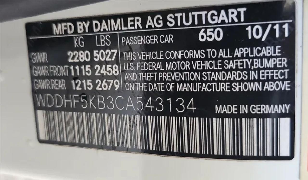 Mercedes-Benz E-Class  2012