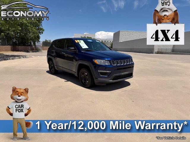Laser Blue Pearlcoat 2018 Jeep Compass Sport 4WD SUV / Crossover Four-Wheel Drive Automatic