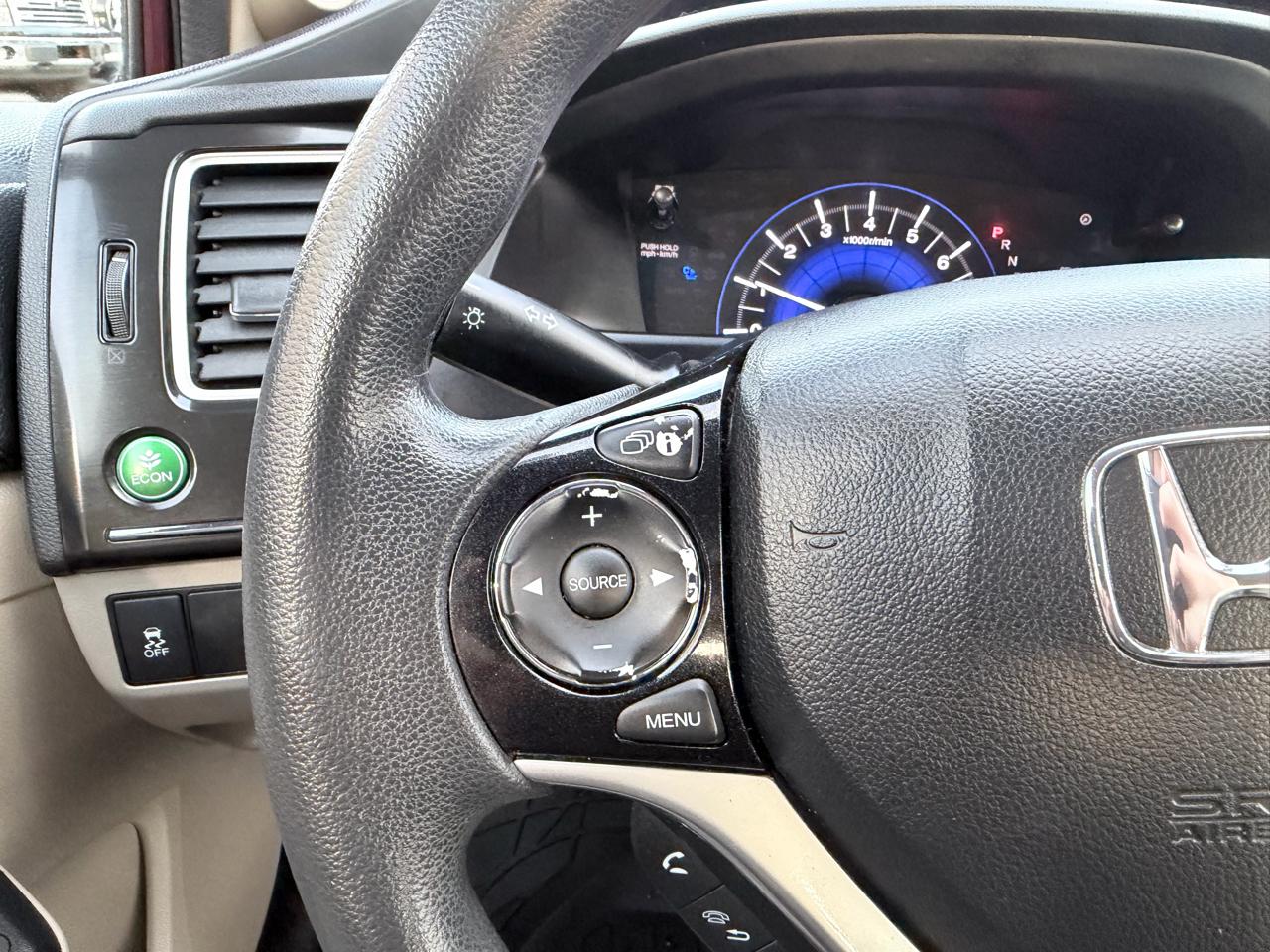 Honda Civic EX Sedan 5-Speed AT 2013