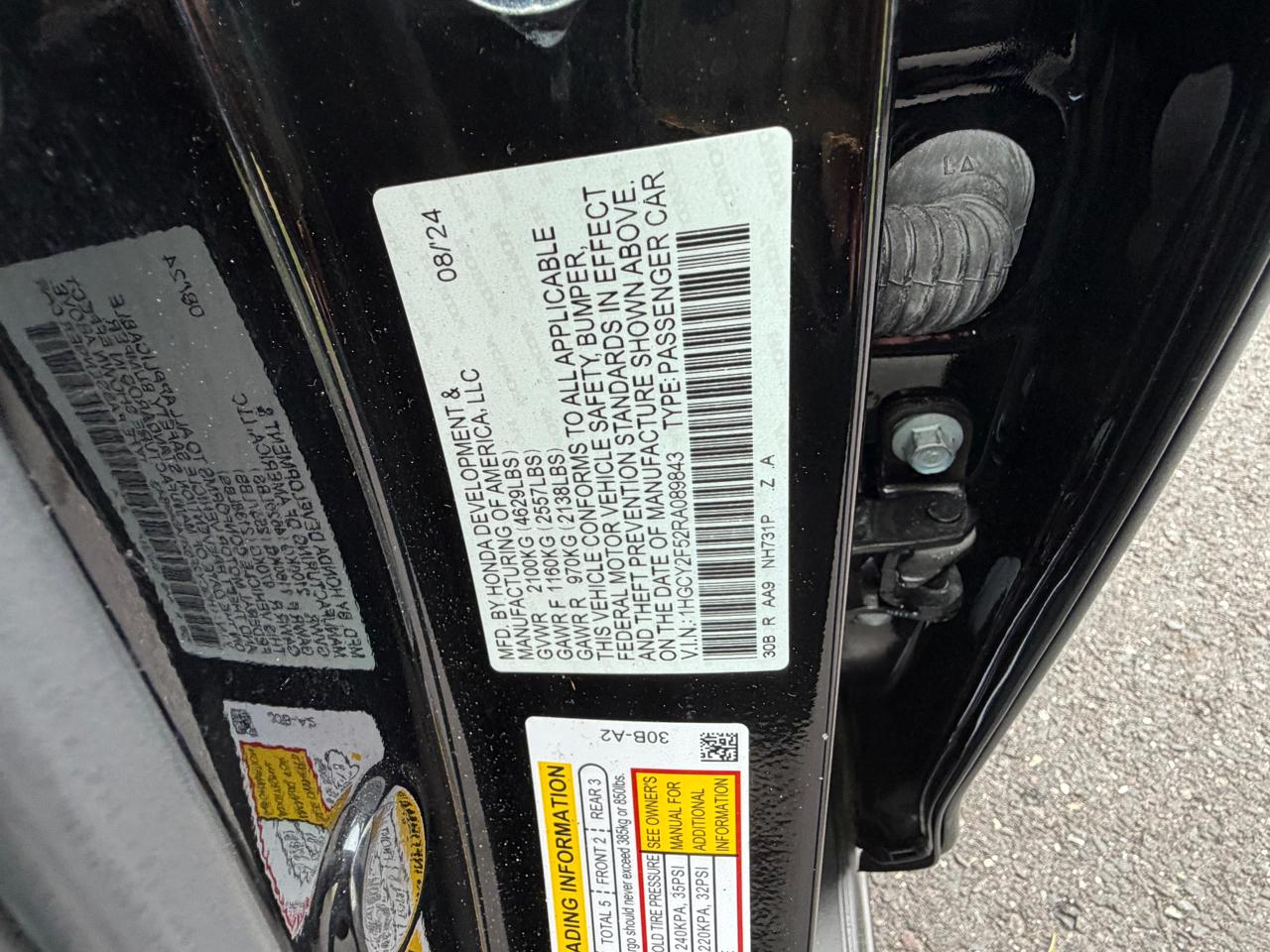 Honda Accord Hybrid  2024