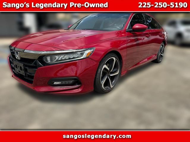 Red 2018 Honda Accord Sedan Front-Wheel Drive Continuously Variable Transmission