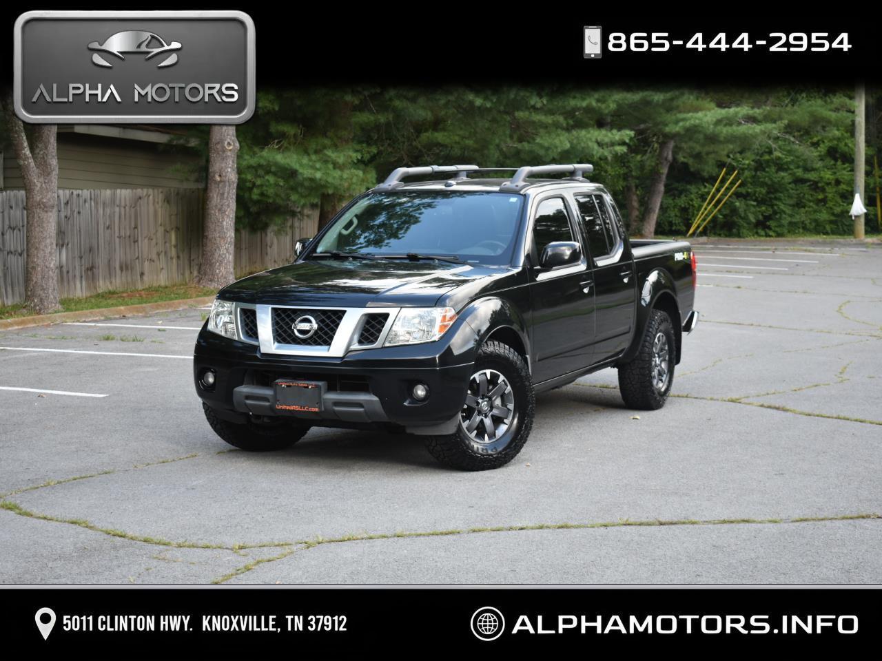 Black 2014 Nissan Frontier Pickup Truck Four-Wheel Drive Automatic