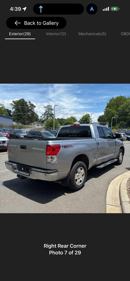 Toyota Tundra 2WD Truck Dbl 5.7L V8 6-Spd AT LTD (Natl) 2010