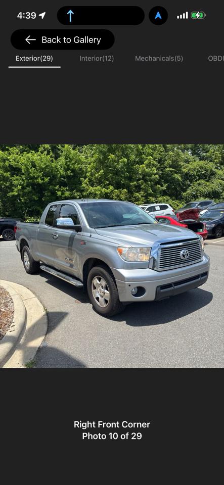 Toyota Tundra 2WD Truck Dbl 5.7L V8 6-Spd AT LTD (Natl) 2010