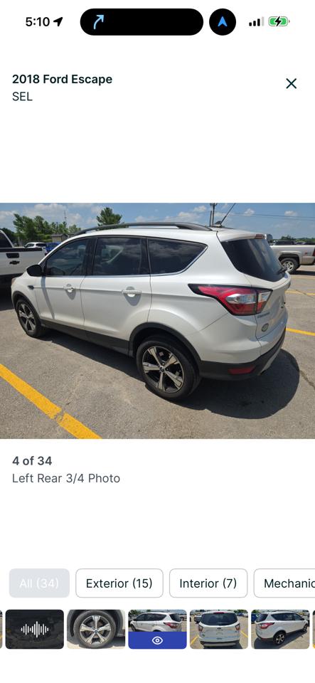 Ford Escape SEL 4WD 2018