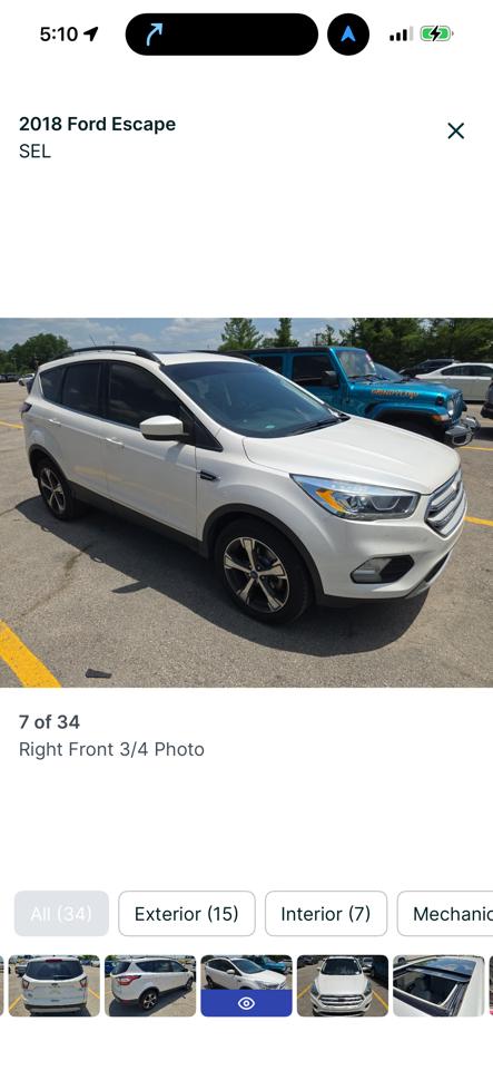 Ford Escape SEL 4WD 2018