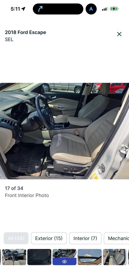 Ford Escape SEL 4WD 2018