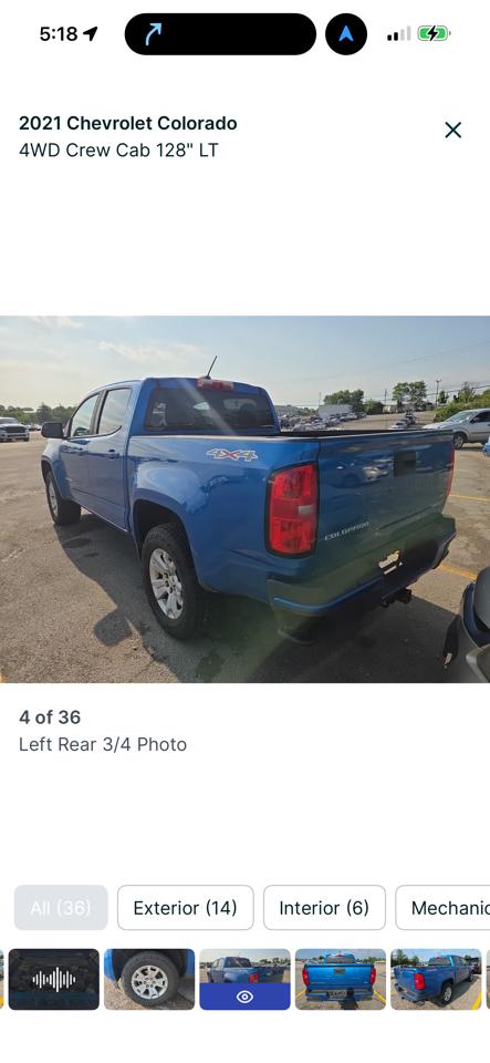 Chevrolet Colorado 4WD Crew Cab 128" LT 2021