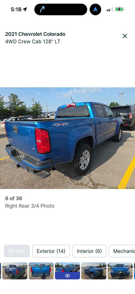 Chevrolet Colorado 4WD Crew Cab 128" LT 2021