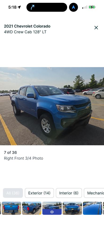 Chevrolet Colorado 4WD Crew Cab 128" LT 2021
