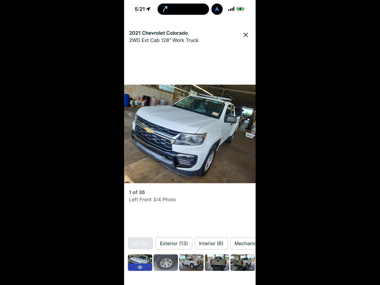 Chevrolet Colorado 2WD Ext Cab 128" Work Truck 2021