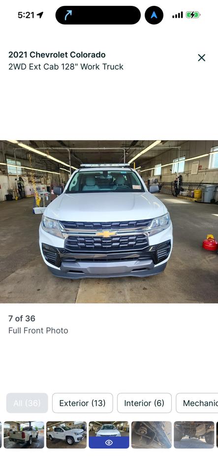 Chevrolet Colorado 2WD Ext Cab 128" Work Truck 2021