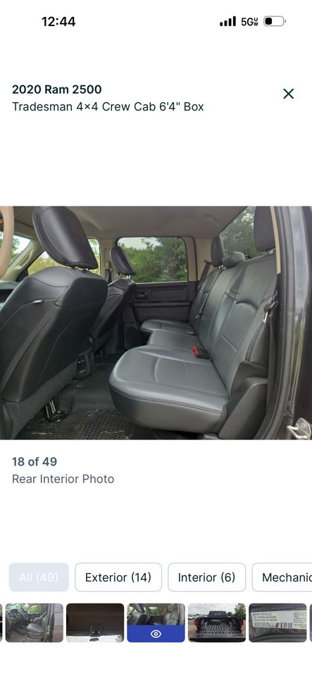 RAM 2500 Tradesman 4x4 Crew Cab 6'4" Box 2020
