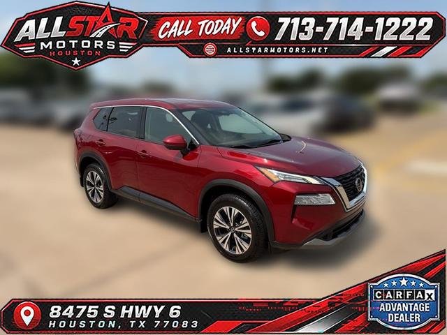 Red 2021 Nissan Rogue SUV / Crossover Front-Wheel Drive Continuously Variable Transmission