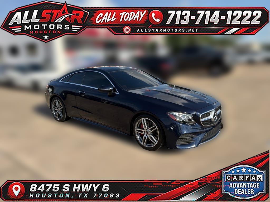 Blue 2018 Mercedes-Benz E-Class Coupe Rear-Wheel Drive Automatic