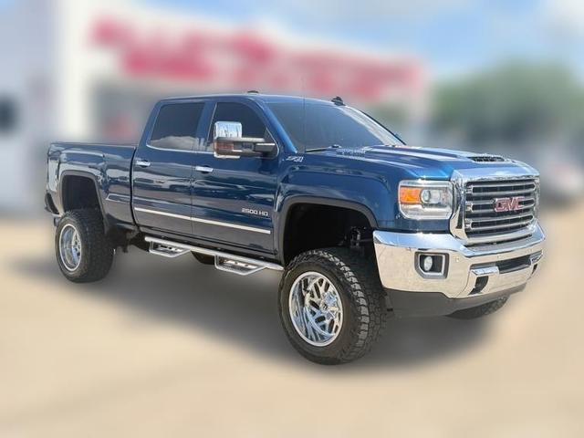Blue 2019 GMC Sierra 2500HD Pickup Truck Four-Wheel Drive Automatic