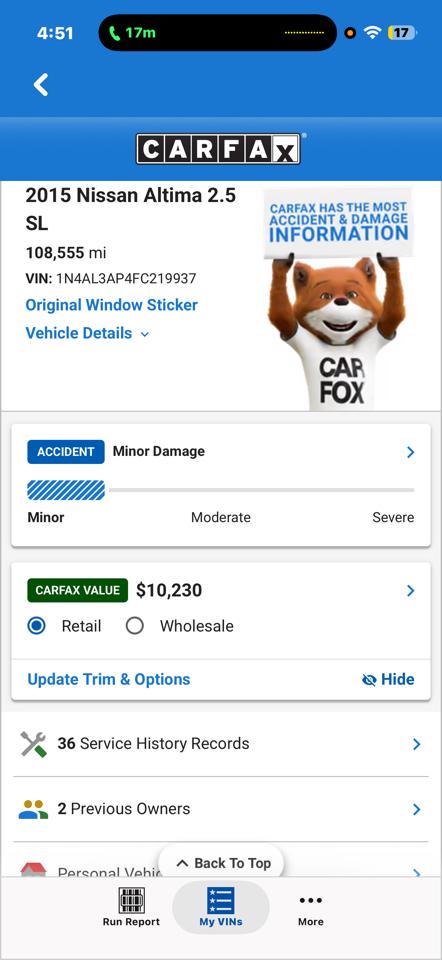 Nissan Altima 2.5 2015