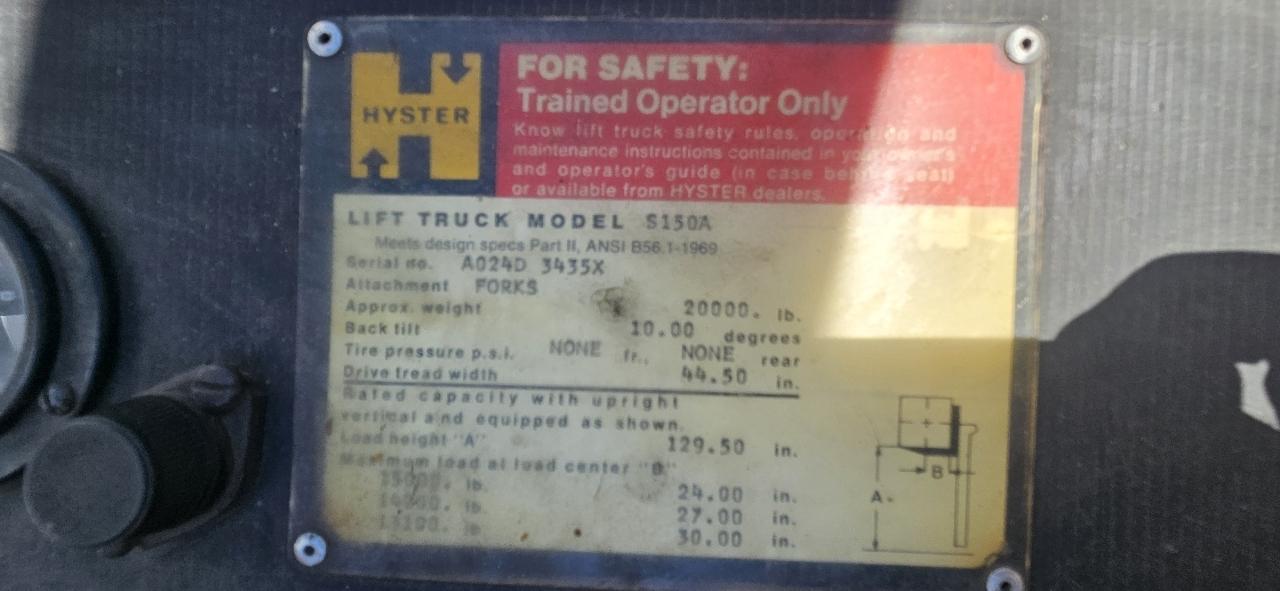 Hyster S100XL2  1977