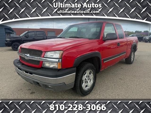 Red 2005 Chevrolet Silverado 1500 Pickup Truck Four-Wheel Drive Automatic