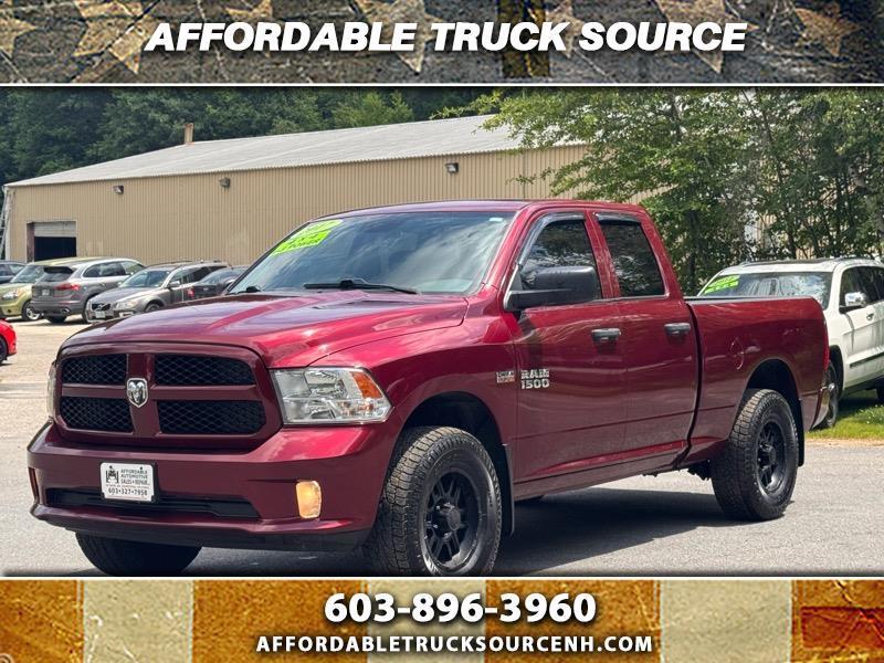 2017 RAM 1500 Quad Cab 4WD DELMONICO RED SUPER CLEAN TRUCK