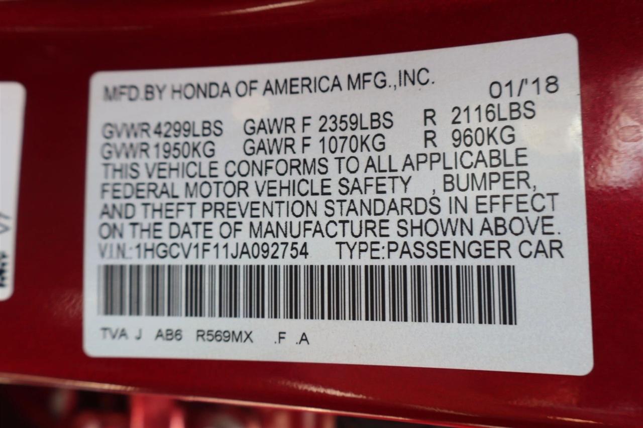 Honda Accord LX CVT 2018
