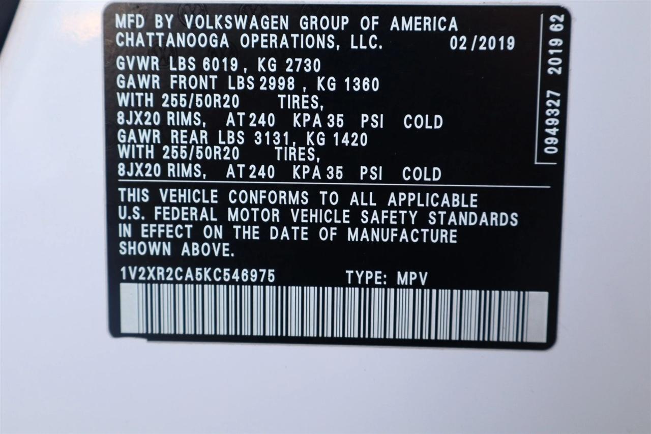 Volkswagen Atlas V6 SE w/Technology R-Line 4MOTION 2019