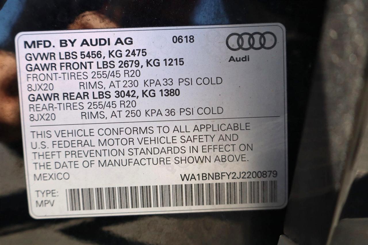 Audi Q5 2.0T Premium Plus quattro 2018