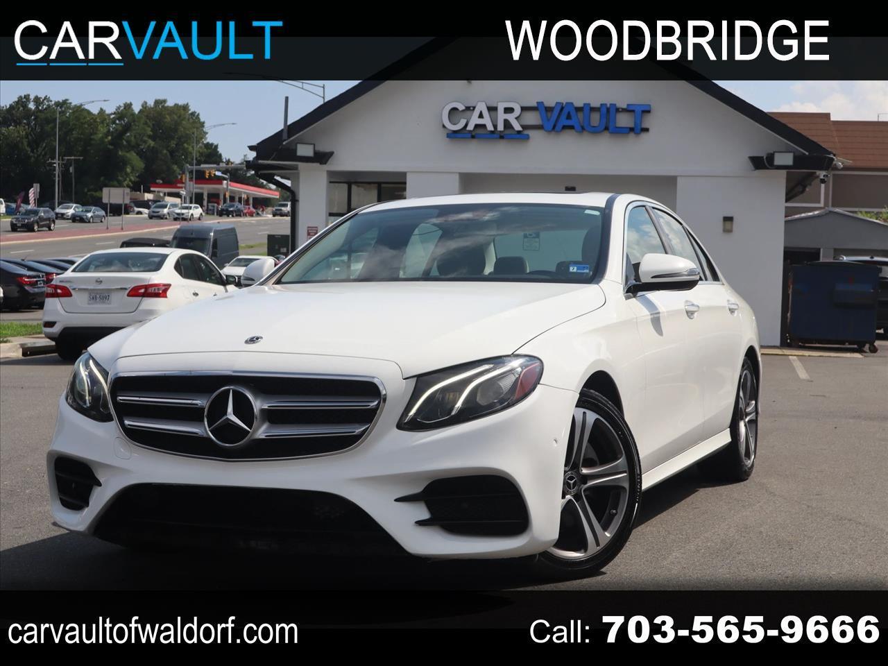 White 2018 Mercedes-Benz E-Class Sedan Rear-Wheel Drive 9-Speed Automatic