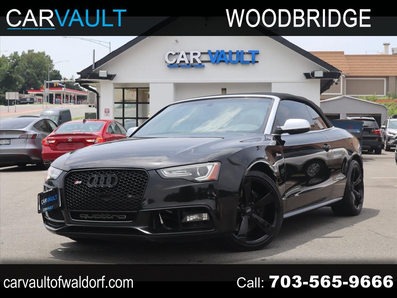 Black 2015 Audi S5 Convertible All-Wheel Drive 7-Speed Automatic