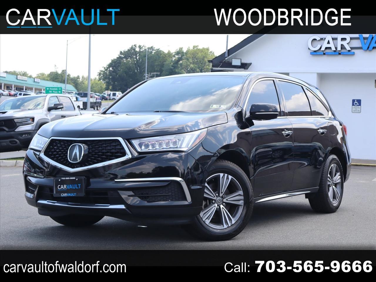 Black 2019 Acura MDX SUV / Crossover All-Wheel Drive 9-Speed Automatic