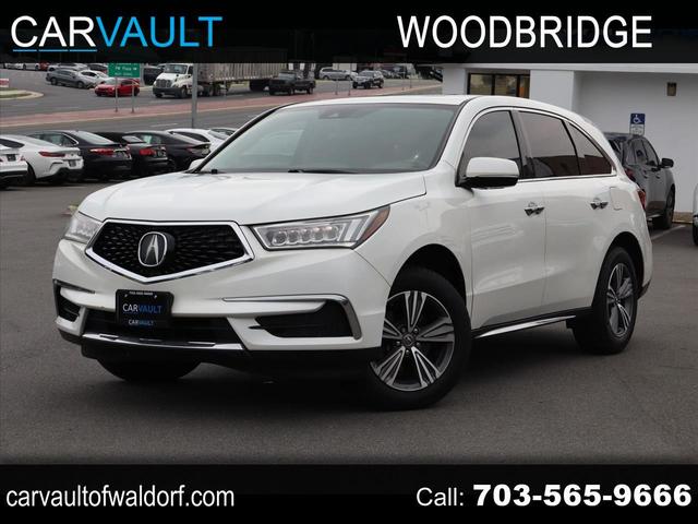 White 2019 Acura MDX SUV / Crossover Front-Wheel Drive 9-Speed Automatic