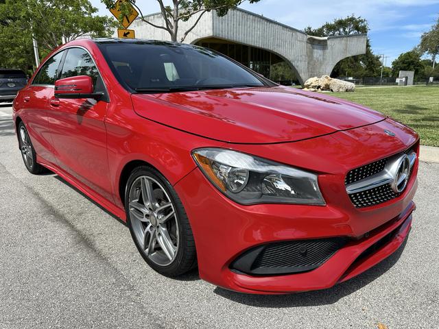 Red 2017 Mercedes-Benz CLA Sedan Front-Wheel Drive 7-Speed Automatic