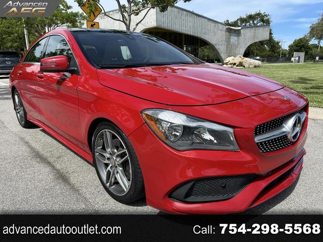Red 2017 Mercedes-Benz CLA Sedan Front-Wheel Drive 7-Speed Automatic