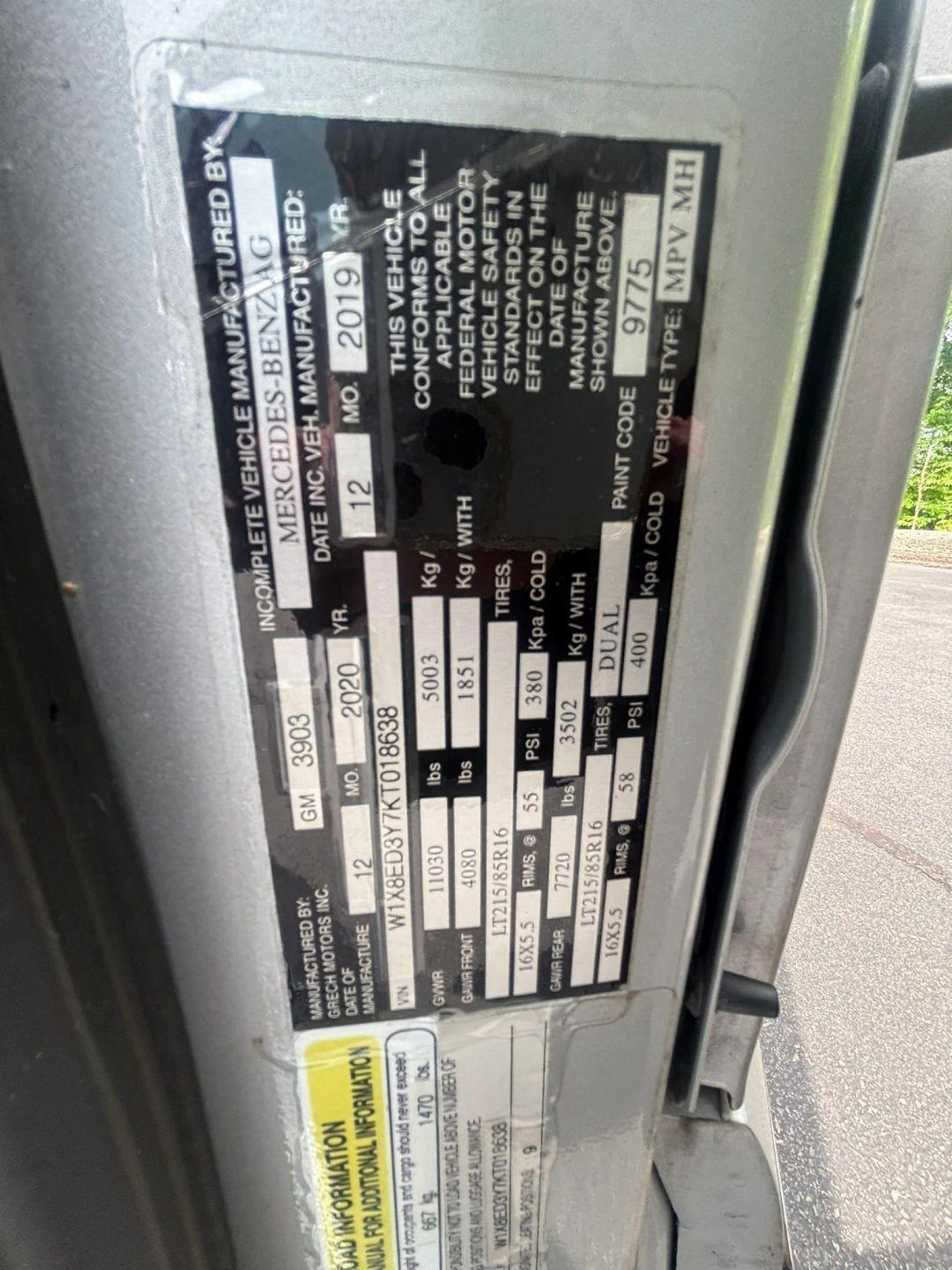 Mercedes-Benz Sprinter 3500 XD 170-in. WB 2019