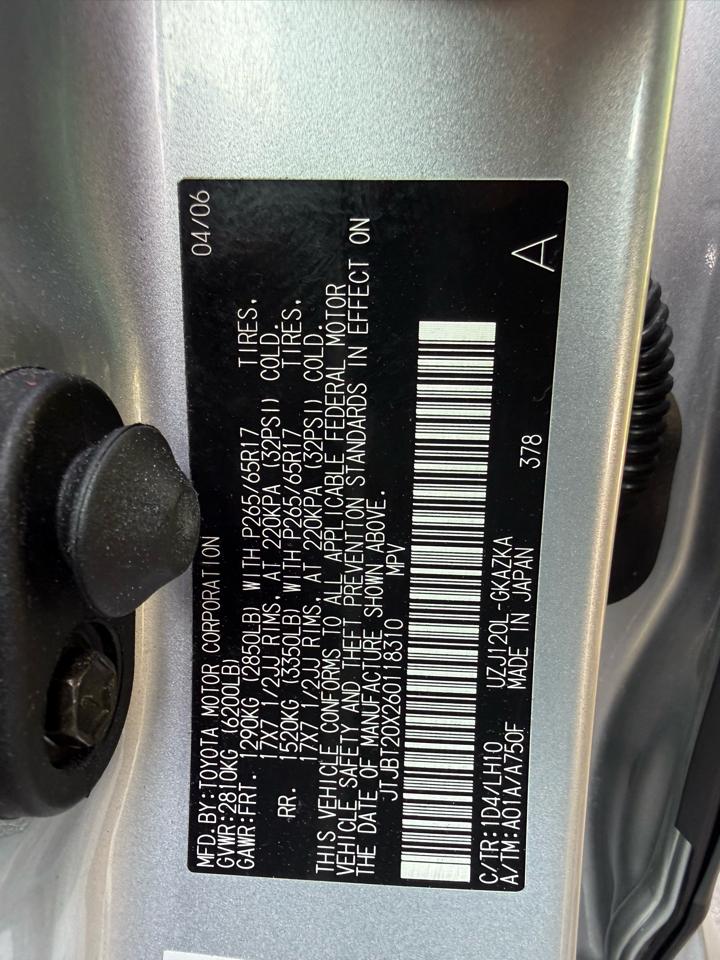 Lexus GX 470 Sport Utility 2006