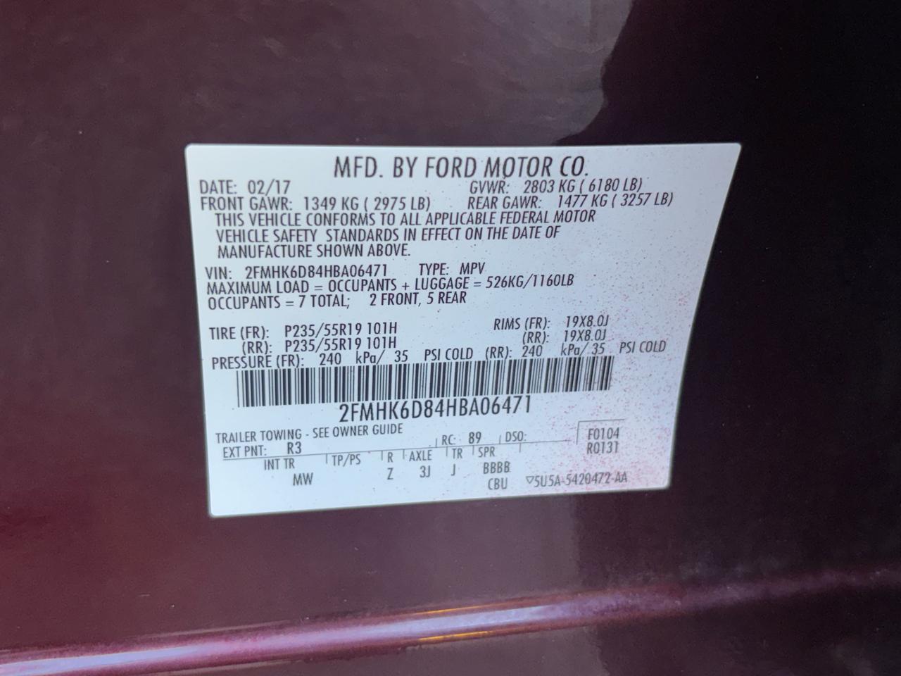 Ford Flex Limited AWD 2017