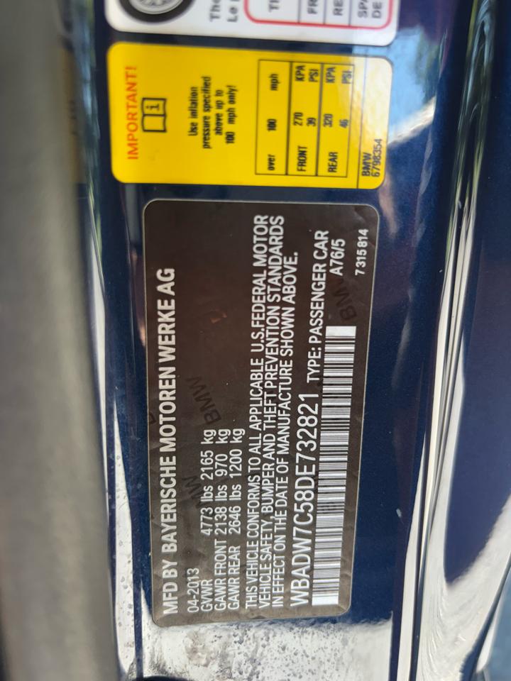 BMW 3-Series 328i Convertible - SULEV 2013