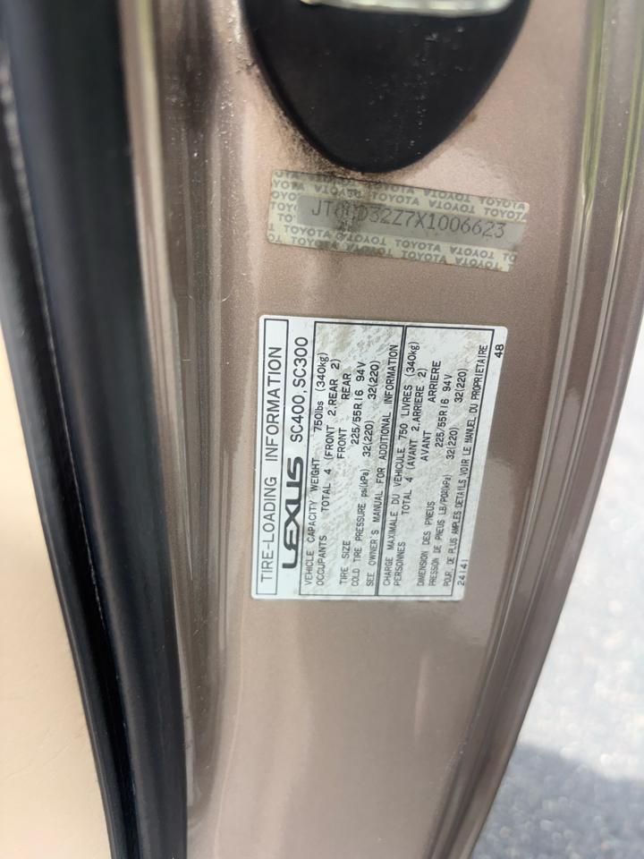 Lexus SC 300 Luxury Sport Cpe 2dr Cpe Auto 1999