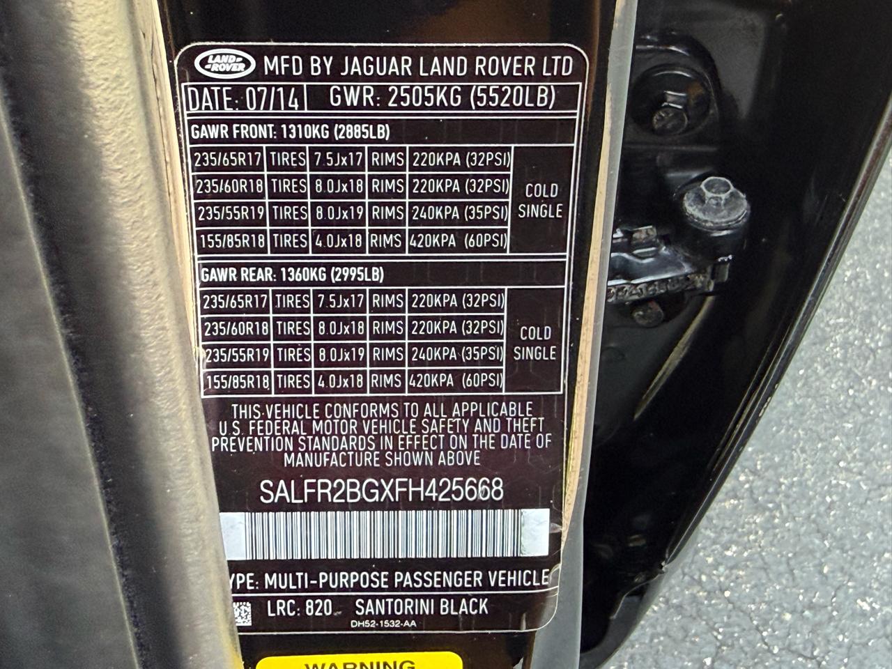 Land Rover LR2 HSE 2015