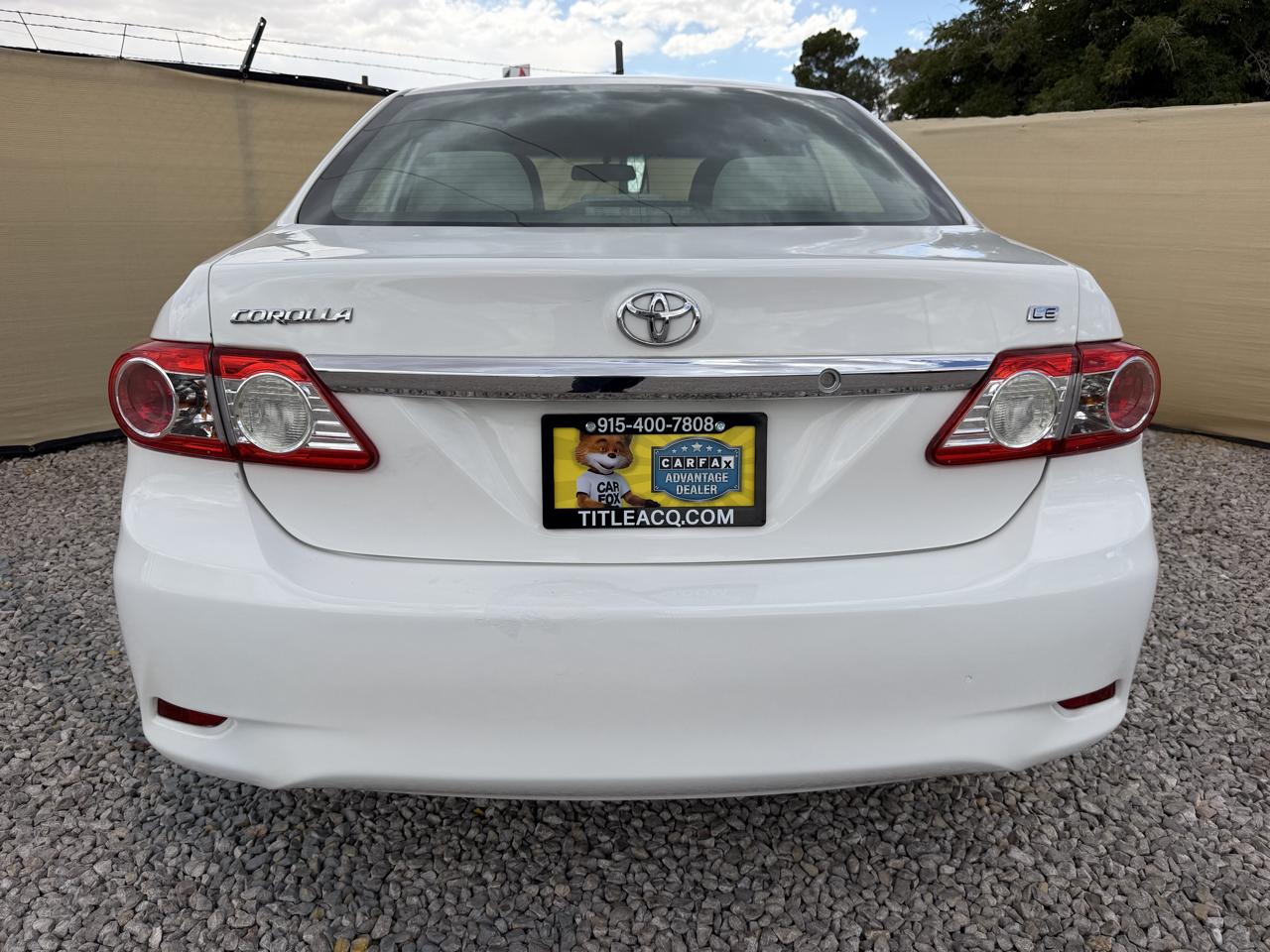 Toyota Corolla LE 4-Speed AT 2013