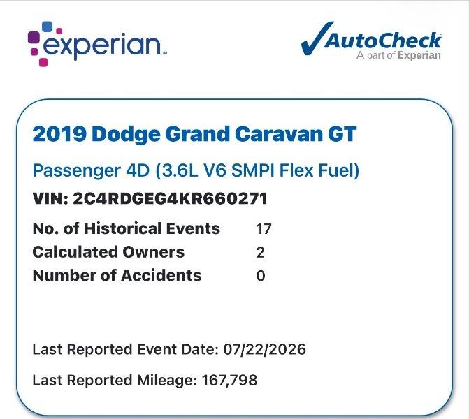 Dodge Grand Caravan GT 2019