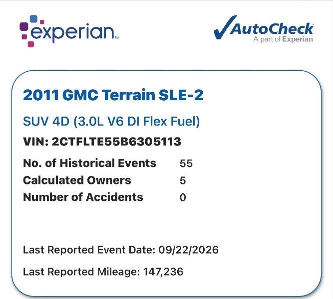 GMC Terrain SLE2 AWD 2011