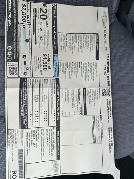 Chevrolet Silverado 1500 Long Bed 2WD 2014