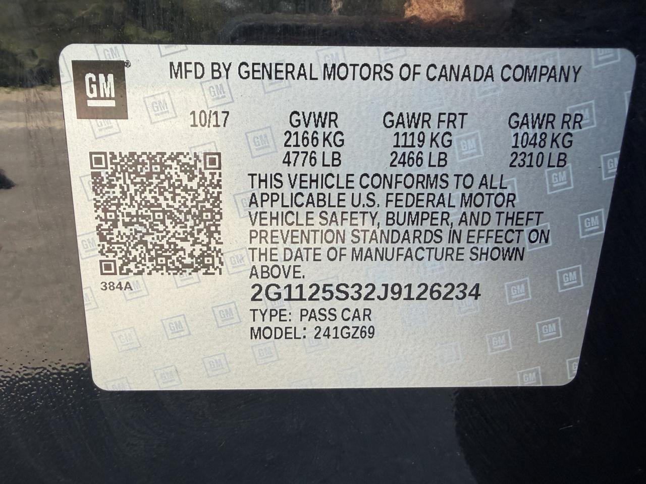 Chevrolet Impala Premier 2018