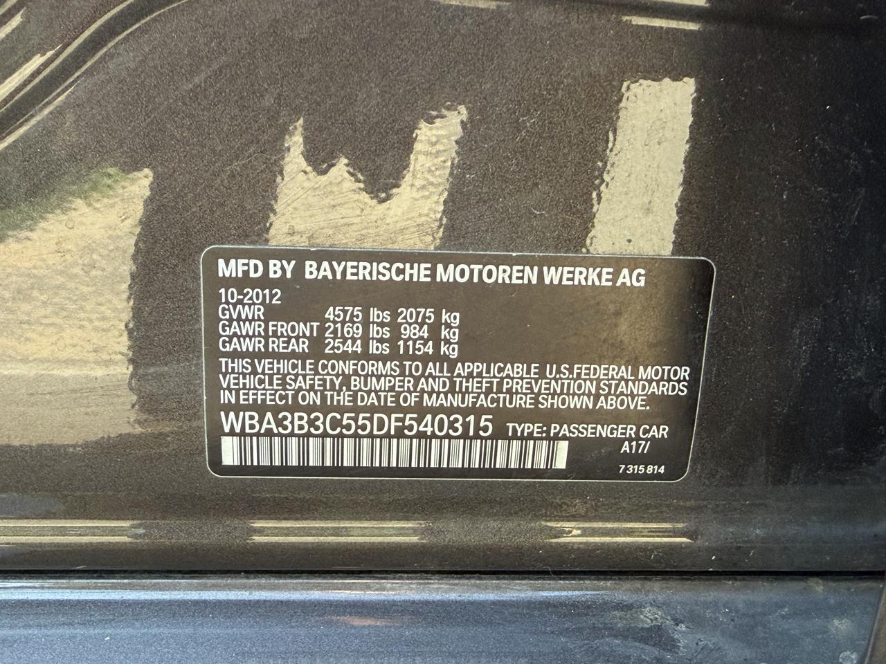 BMW 3-Series 328i xDrive Sedan 2013