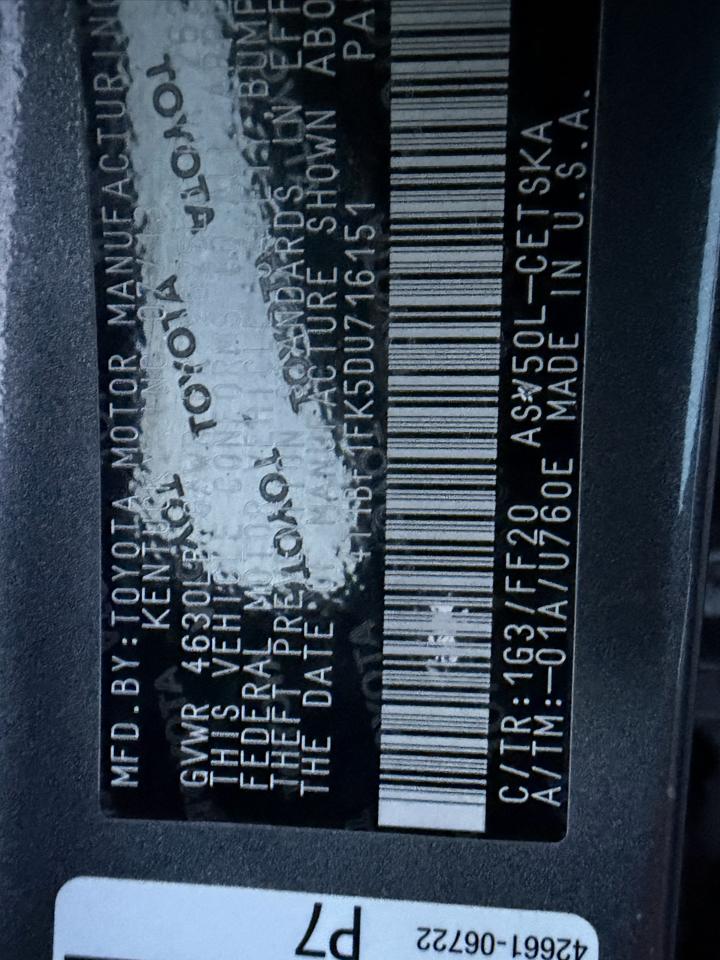 Toyota Camry SE 2013