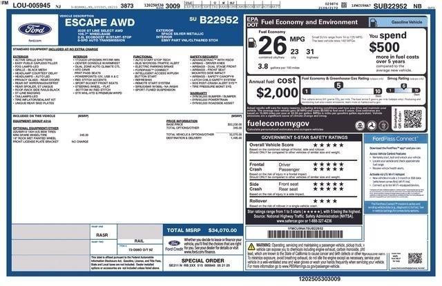 Ford Escape ST-Line Select AWD 2025